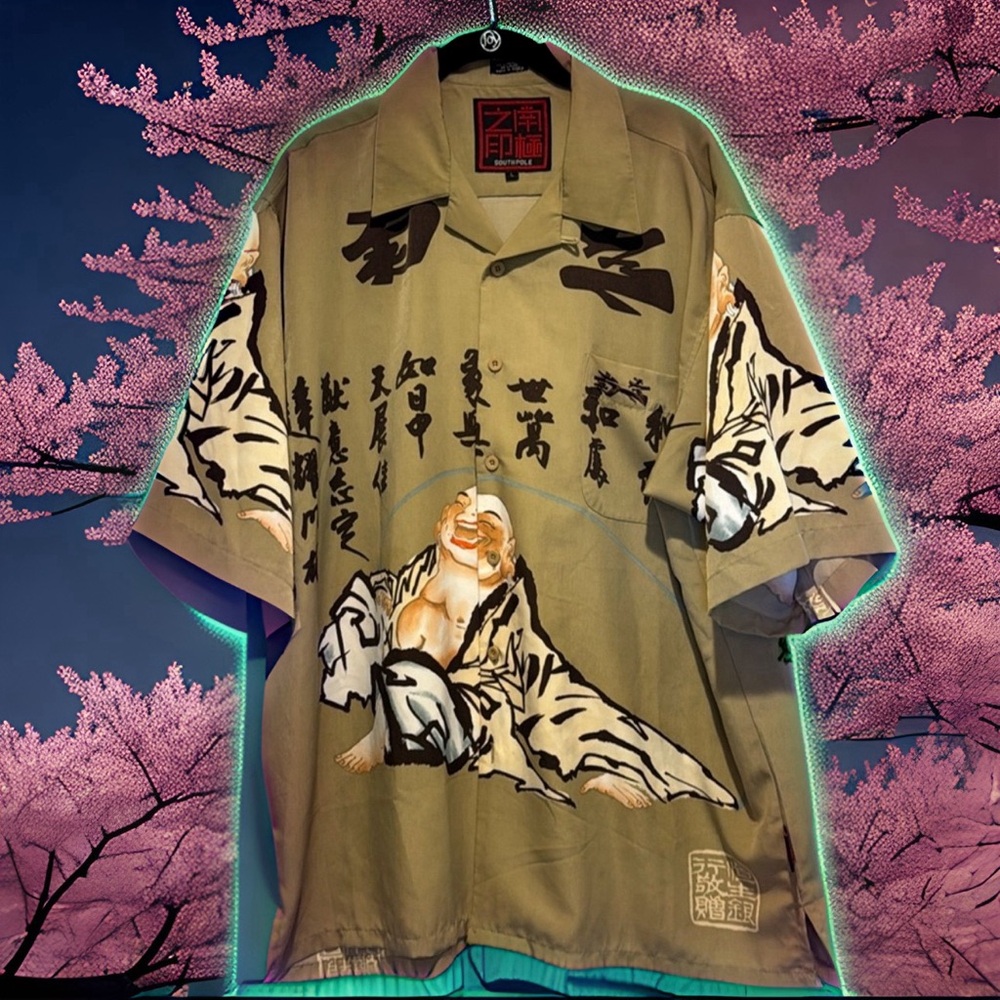 UNWORN South Pole short-sleeve Buddha shirt - AWESOME